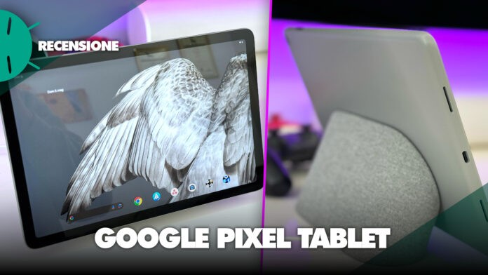 Recensione-Google-Pixel-Tablet-android-hub-caratteristiche-prestazioni-basetta-assistente-pro-contro-italia-sconto-promozione-offerta-coupon-software-copertina