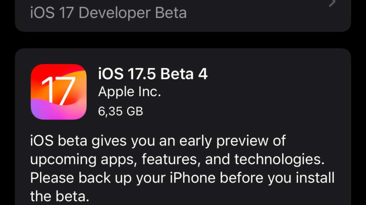 Apple iOS 17.5 Beta 4