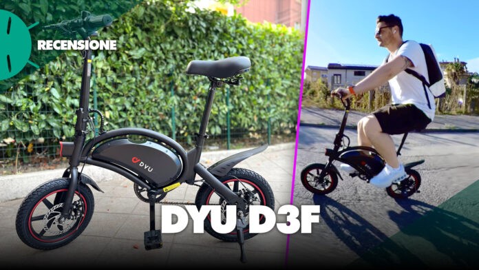 Recensione-DYU-D3F-migliore-bici-elettrica-pieghevole-economica-potente-autonomia-potenza-batteria-sconto-prezzo-offerta-italia-copertina