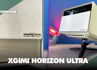 Recensione Xgimi Horizon ultra proiettore android tv qualita audio funzioni caratteristiche lumen luminosita economico migliore cinema app stadia sconto coupon prezzo italia