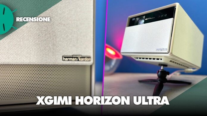 Recensione Xgimi Horizon ultra proiettore android tv qualita audio funzioni caratteristiche lumen luminosita economico migliore cinema app stadia sconto coupon prezzo italia