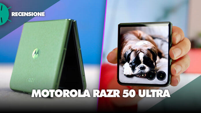 Recensione Motorola RAZR 50 Ultra flip pieghevole foldable caratteristiche fotocamere memoria batteria schermo display prezzo sconto italia