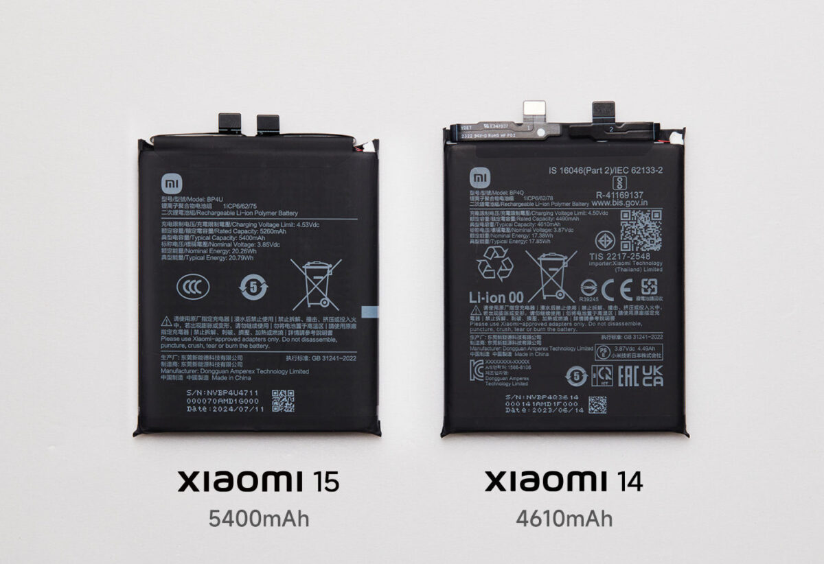 xiaomi 15 batteria