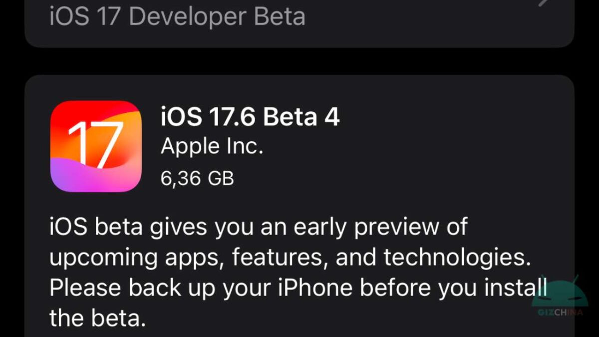iOS 17.6 Beta 4