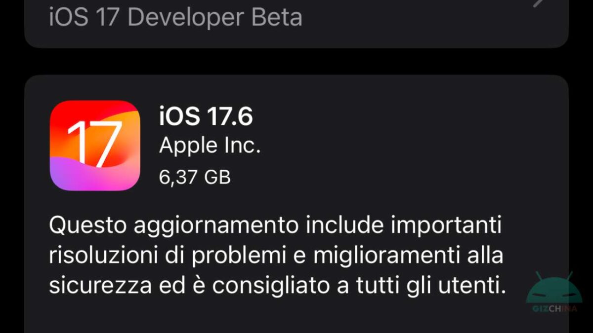 iOS 17.6 RC