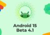 Google Android 15 Beta 4.1