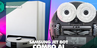 Recensione Samsung Jet Bot Combo AI robot aspirapolvere lavapavimenti potente economico prestazioni potenza pa batteria home migliore prezzo italia