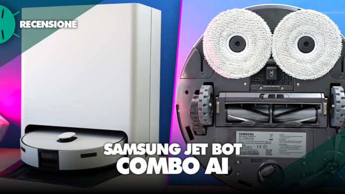 Recensione Samsung Jet Bot Combo AI robot aspirapolvere lavapavimenti potente economico prestazioni potenza pa batteria home migliore prezzo italia