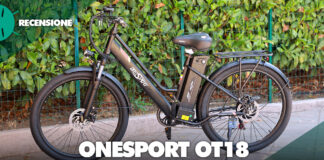 Recensione onesport ot18 migliore bici elettrica trekking economica città potente autonomia batteria sconto prezzo offerta italia