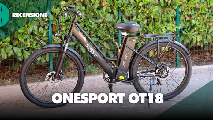 Recensione onesport ot18 migliore bici elettrica trekking economica città potente autonomia batteria sconto prezzo offerta italia