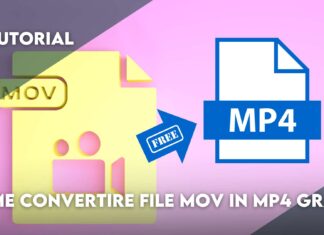 come convertire file mov in mp4