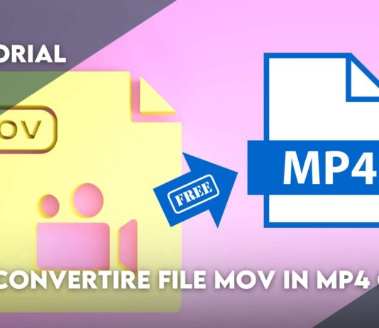 come convertire file mov in mp4