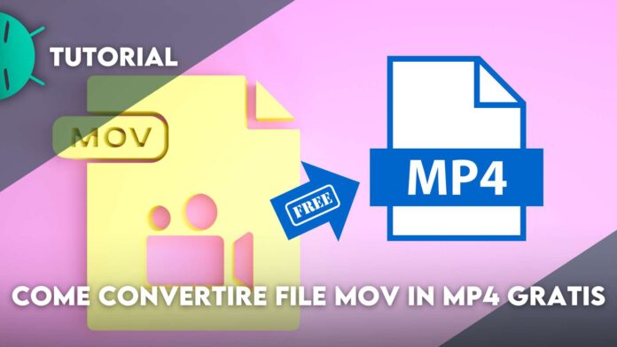 come convertire file mov in mp4