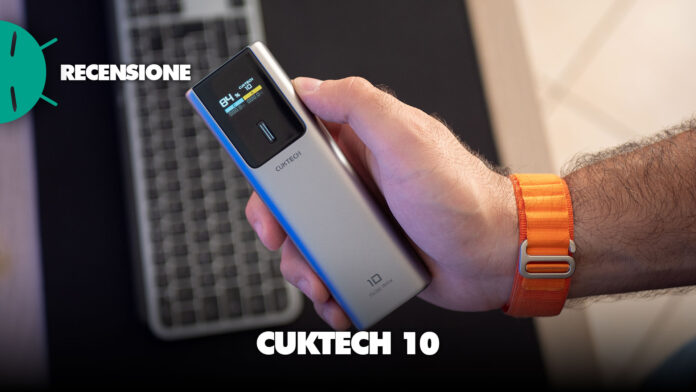 recensione powerbank cuktech 10 120 watt 10000 mah