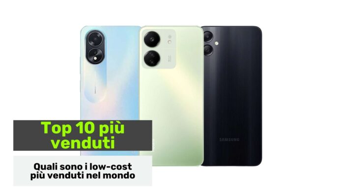 top 10 smartphone economici più venduti q2 2024