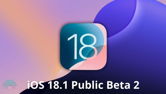 Apple iOS 18.1 Public Beta 2