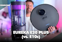 Recensione Eureka E20 Plus vs e10 robot aspirapolvere autosvuotamento autopulente economico potente compatto caratteristiche mop prezzo coupon sconto italia