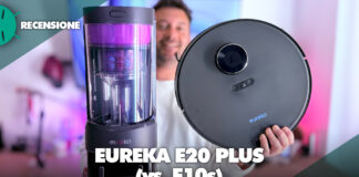 Recensione Eureka E20 Plus vs e10 robot aspirapolvere autosvuotamento autopulente economico potente compatto caratteristiche mop prezzo coupon sconto italia