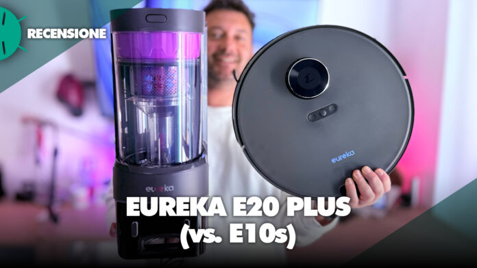 Recensione Eureka E20 Plus vs e10 robot aspirapolvere autosvuotamento autopulente economico potente compatto caratteristiche mop prezzo coupon sconto italia