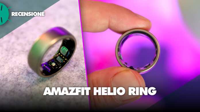 Recensione amazfit helio ring anello smart cosa fa funzioni applicazione sensori rilevamento caratteristiche design batteria ricarica economico prezzo offerta italia coupon