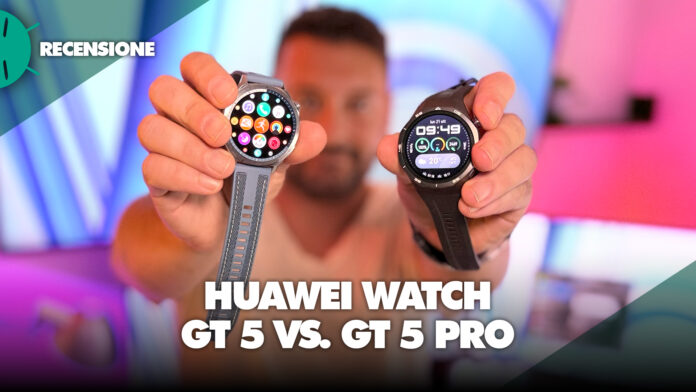 Recensione confronto Huawei Watch GT 5 pro vs standard smartwatch economico titanio iphone android fitness sonno cardiaco prezzo caratteristiche sconto offerta italia