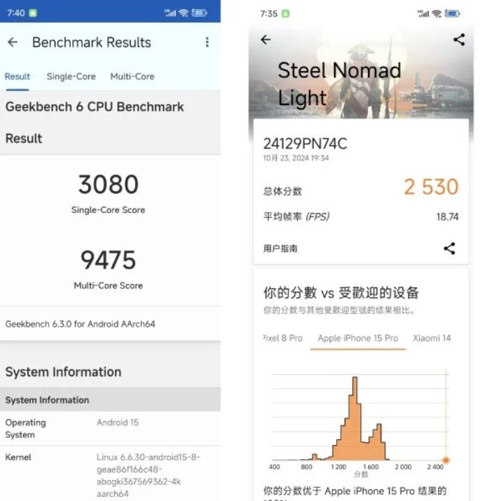 Xiaomi 15_Test_Geekbench_3