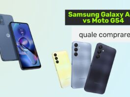 Samsung Galaxy A25 vs Moto G54: quale comprare?