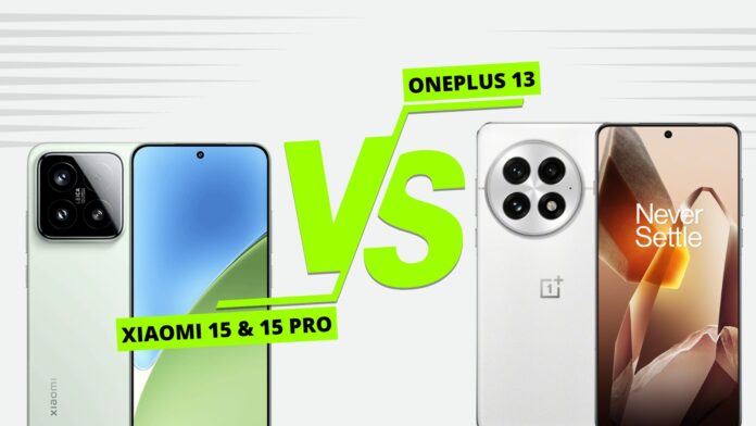 xiaomi 15 vs oneplus 13