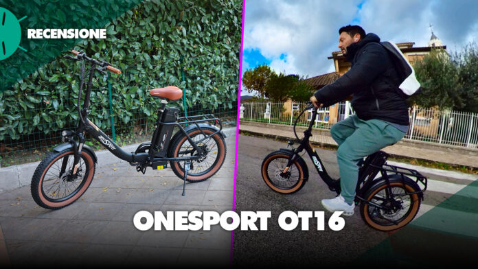 Recensione-onesport-ot16-migliore-fat-bike-elettrica-pieghevole-città-250w-legale-italia-prezzo-caratteristiche-autonomia-prestazioni-motore-velocità-sconto-offerta-COPERTINA