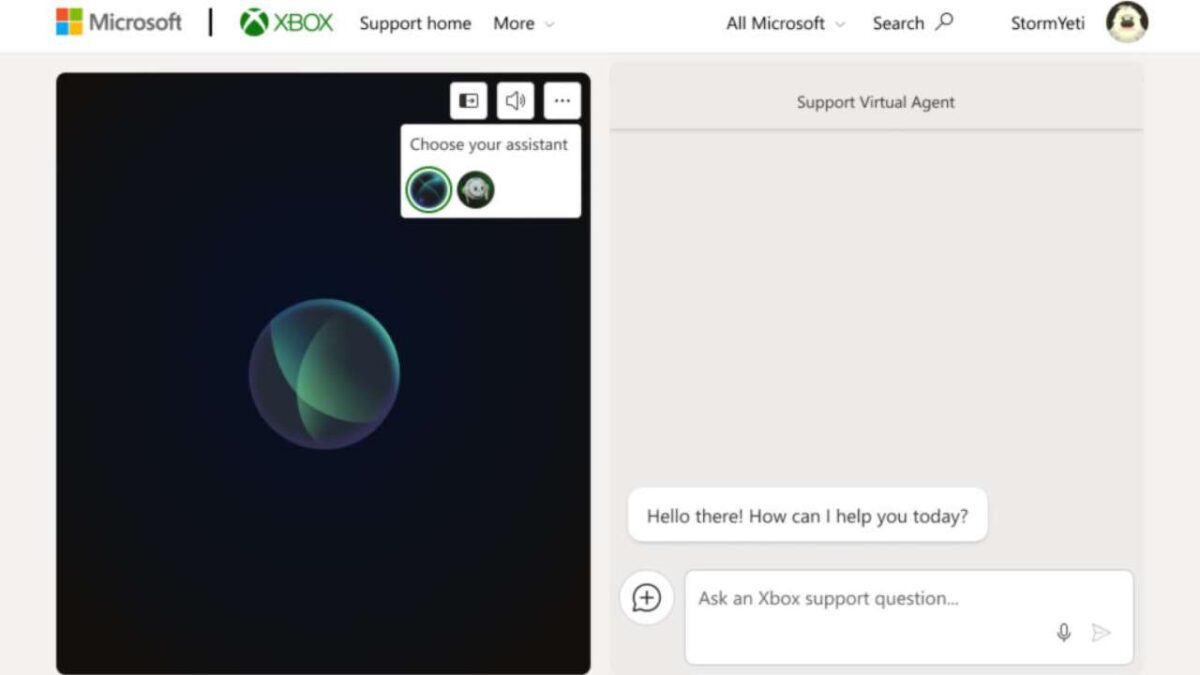 Xbox Support Virtual Agents